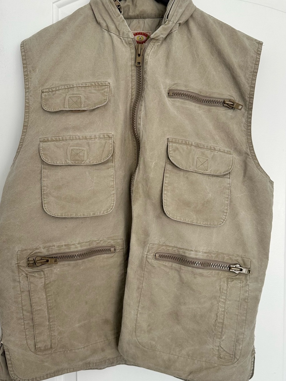 Vintage Banana Republic Fishing Hunting Utility Safari Vest Mens Large